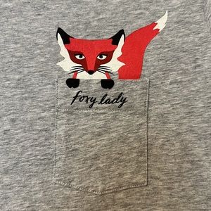 NEW! Kate Spade Broome Street Foxy Lady Tee